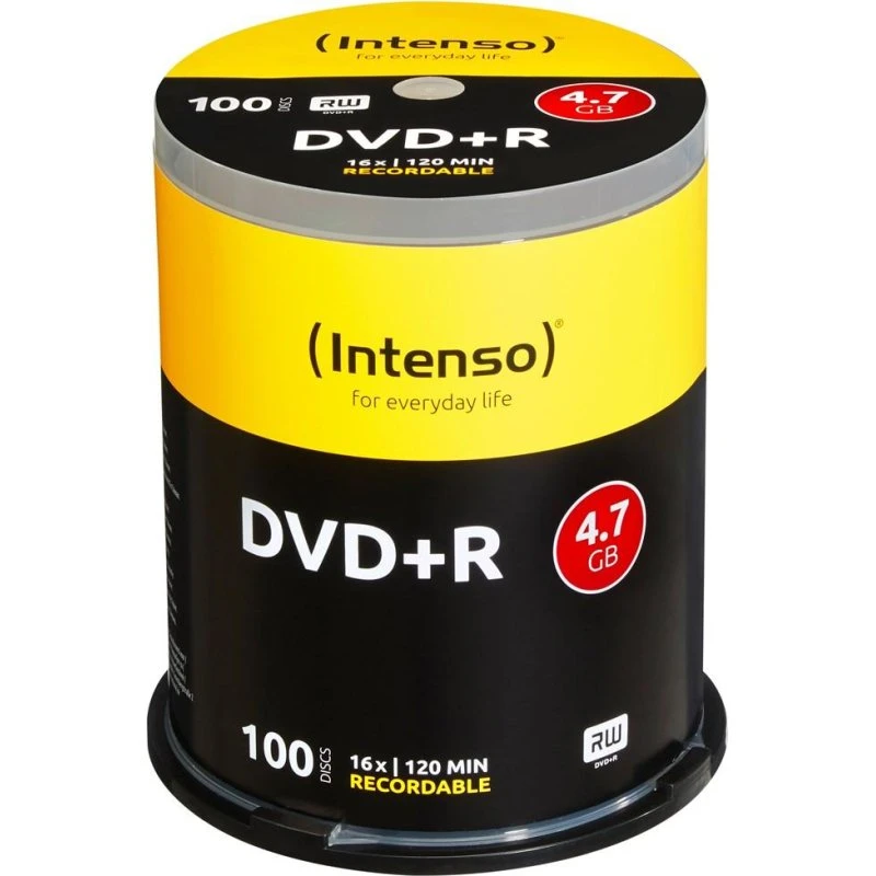 Intenso DVD+R 4,7 GB 16x - 100 stk.