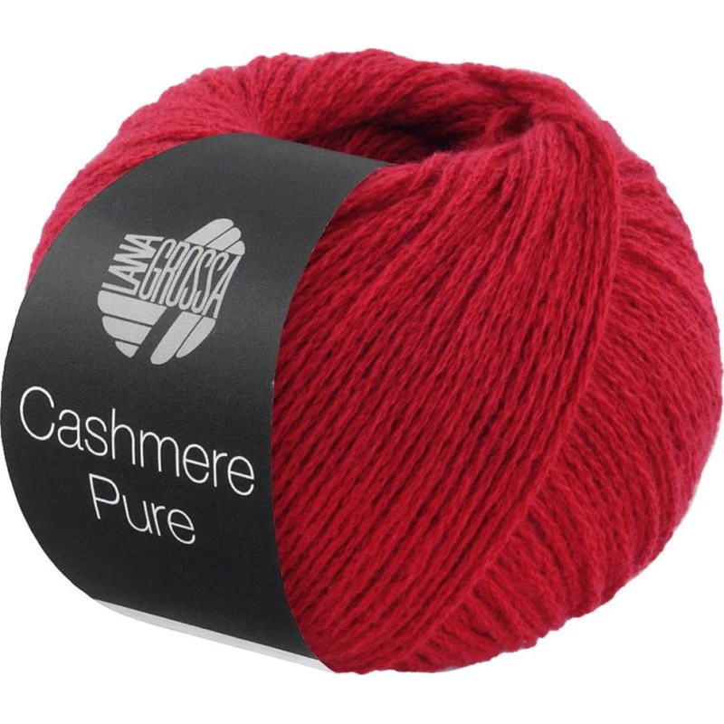 Lana Grossa Cashmere Pure - 100% Cashmere - Rød 22