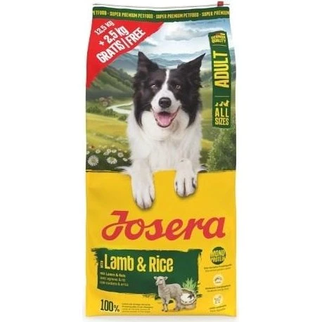 JOSERA Adult Mono Lamb & Rice Tørfoder til hunde, 15 kg