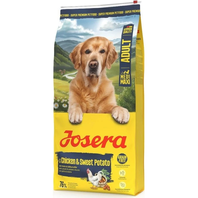 JOSERA Medi/Maxi Chicken & Sweet Potato - Tørfoder til hunde - 12,5 kg