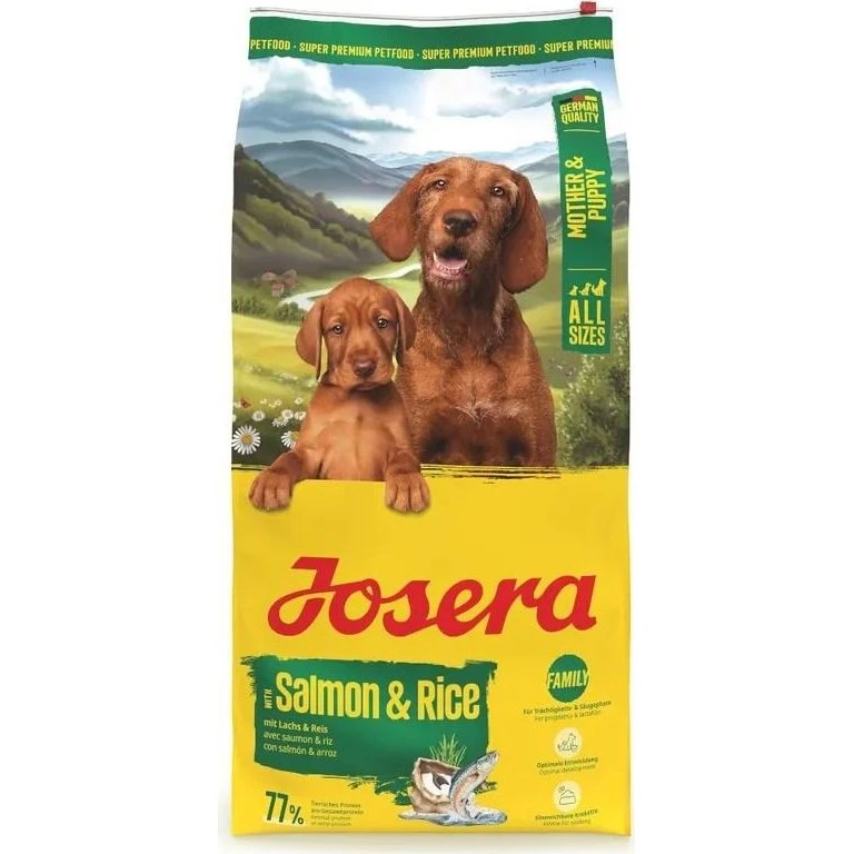 JOSERA Mother & Puppy Salmon & Rice - Tørfoder til hunde - 12,5 kg