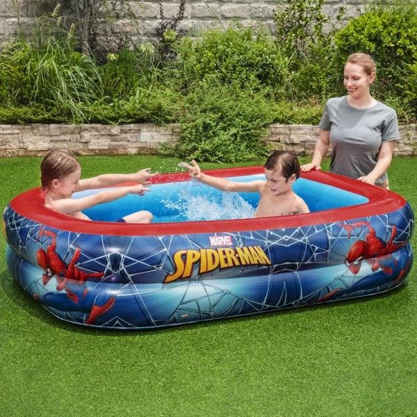 Bestway Spider-Man Oppustelig Børnepool 200x148x48 cm