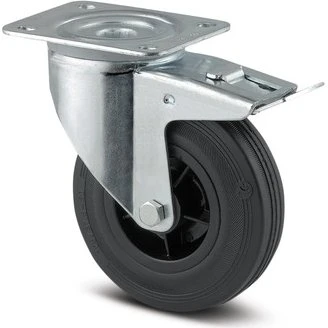 Tente Drejeligt hjul med totalbremse 100 mm - 75 kg