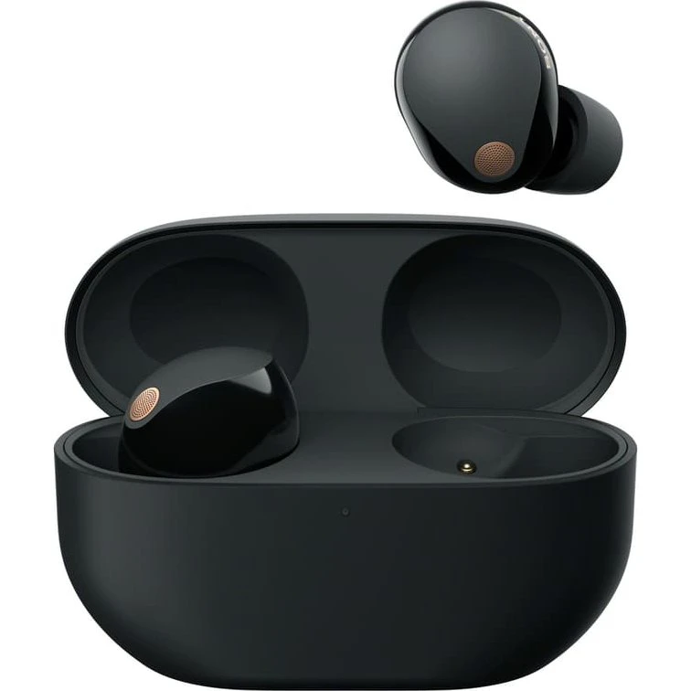 Sony WF-1000XM5 trådløse in-ear høretelefoner – sølv