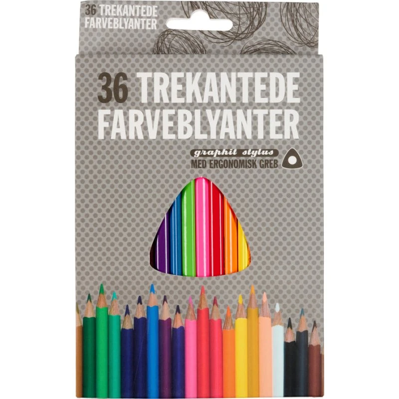 Graphit Stylus Farveblyanter, 36 stk.
