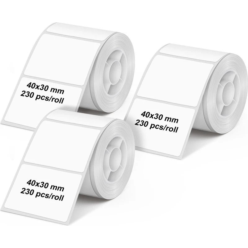 Olympia 6321 Printeretiketter 40x30 mm - Hvid