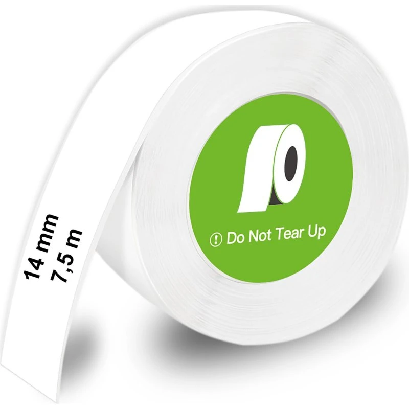 Olympia 6310 Etiketrulle - 14mm x 7,5m - Hvid