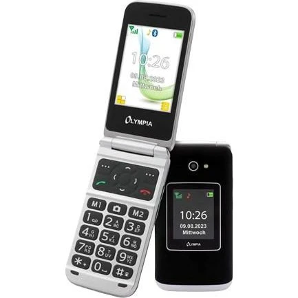 Olympia VITUS 4G Klaptelefon med 2,8" skærm - Sort