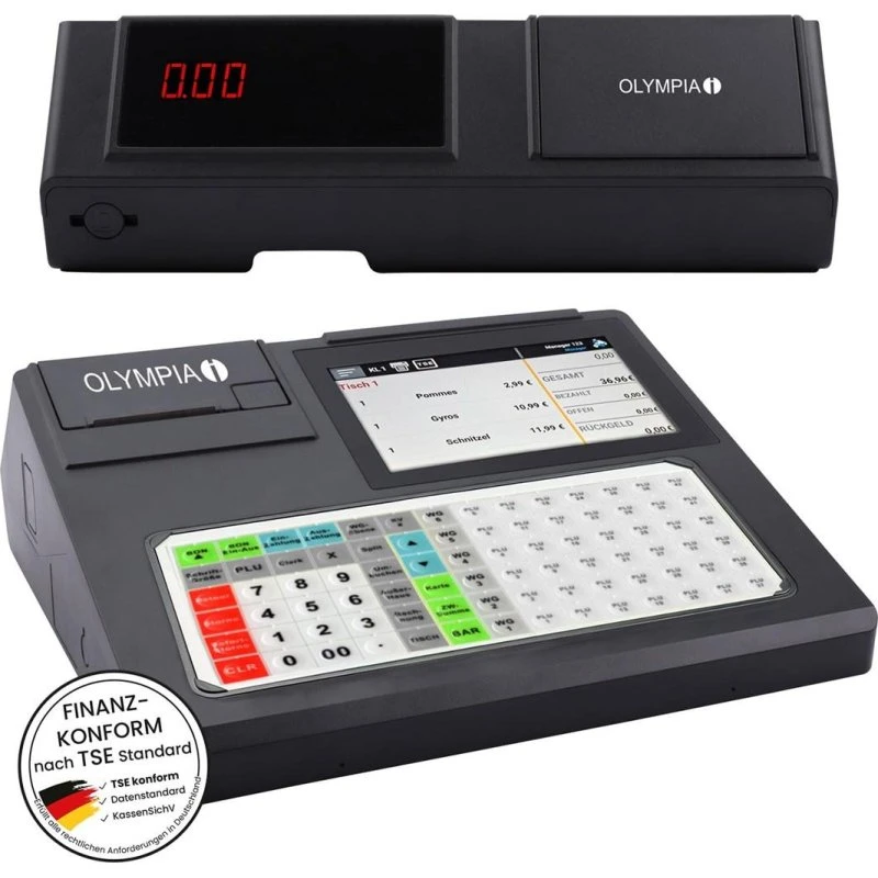 Olympia K200 PLUS Kasseapparat med 7" LED-touchskærm