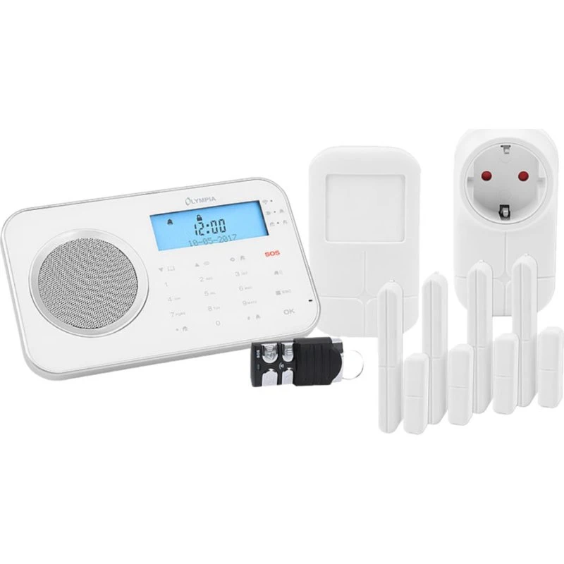 OLYMPIA ProHome 8762 Trådløst Hjemmealarmsystem - Hvid
