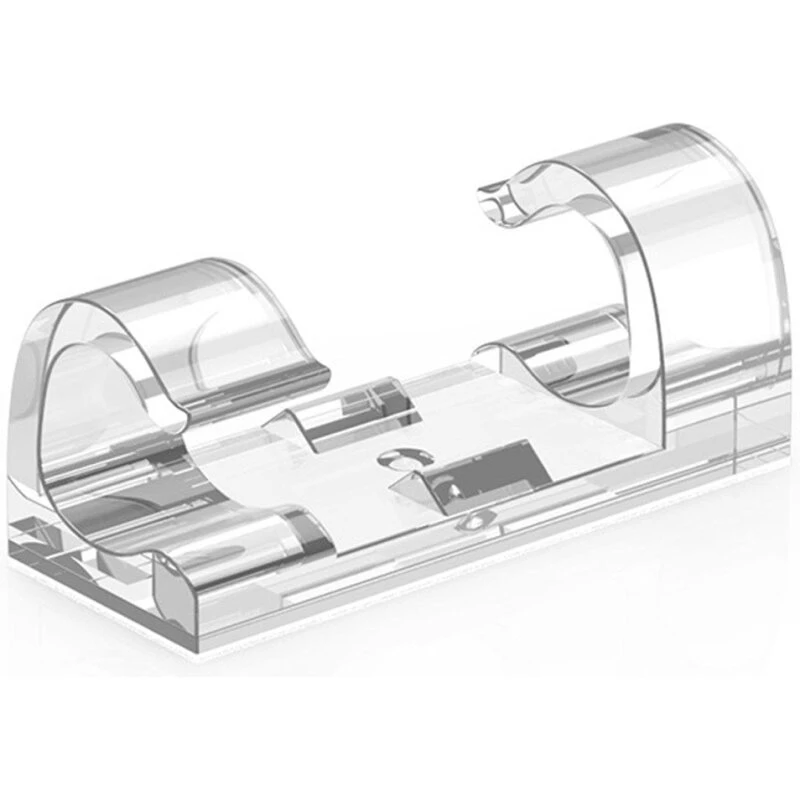 CableCreation Dobbeltklæbende Kabelholder Large 50 Gennemsigtig