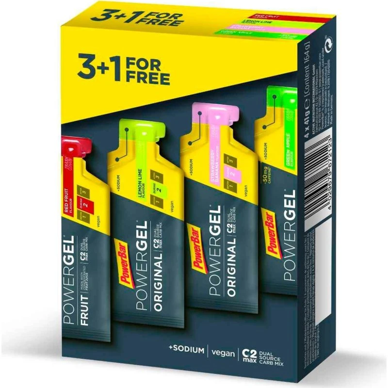 PowerBar Powergel Multipack - 4 varianter