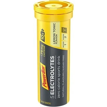 PowerBar 5Electrolytes Tabs Lemon Tonic med Koffein (12 rør)