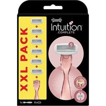 Wilkinson Sword Intuition komplet barberkniv + 6 udskiftningshoveder