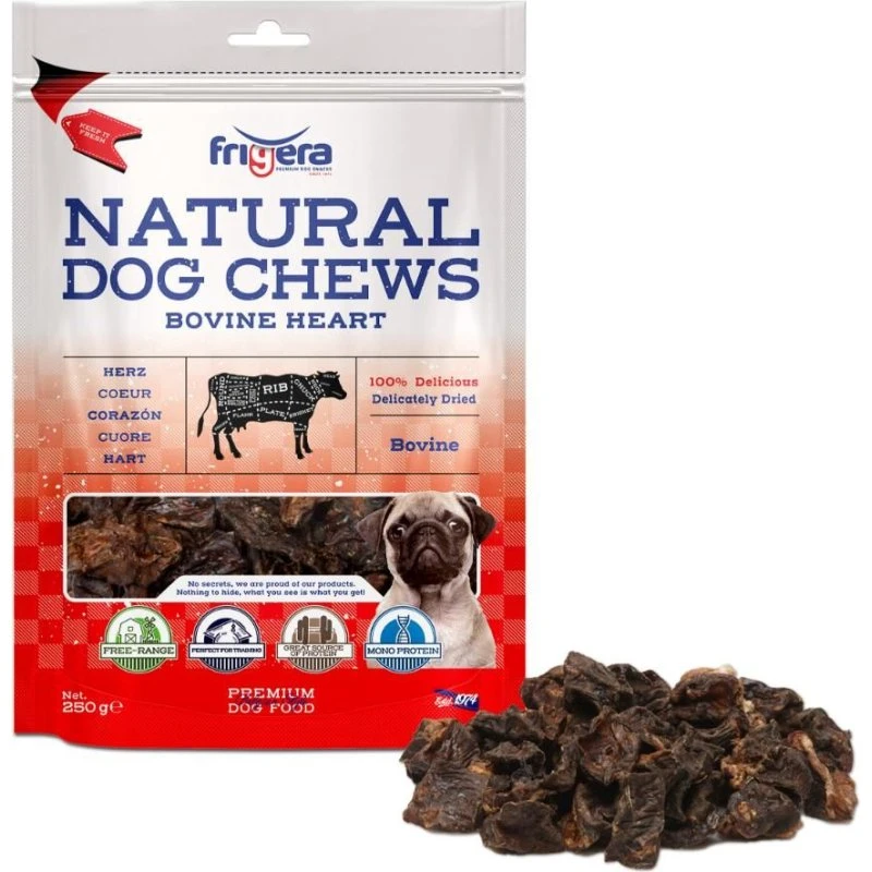 Frigera Oksehjerter til hunde 250g