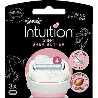 Wilkinson Sword Intuition 2i1 Shea Butter udskiftningsblade, 3 stk.