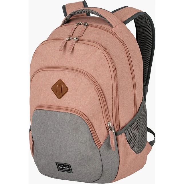 Travelite Basics Melange Rygsæk 22L - Rosa/Grå