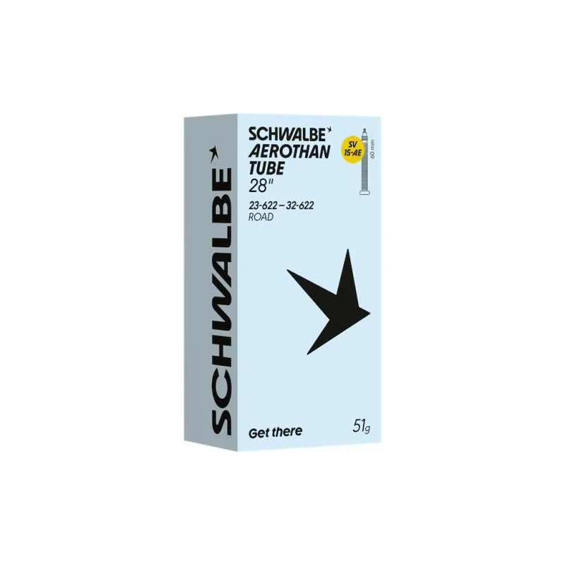 Schwalbe Aerothan slange 28" 23/32-622/630 med 60mm SV ventil