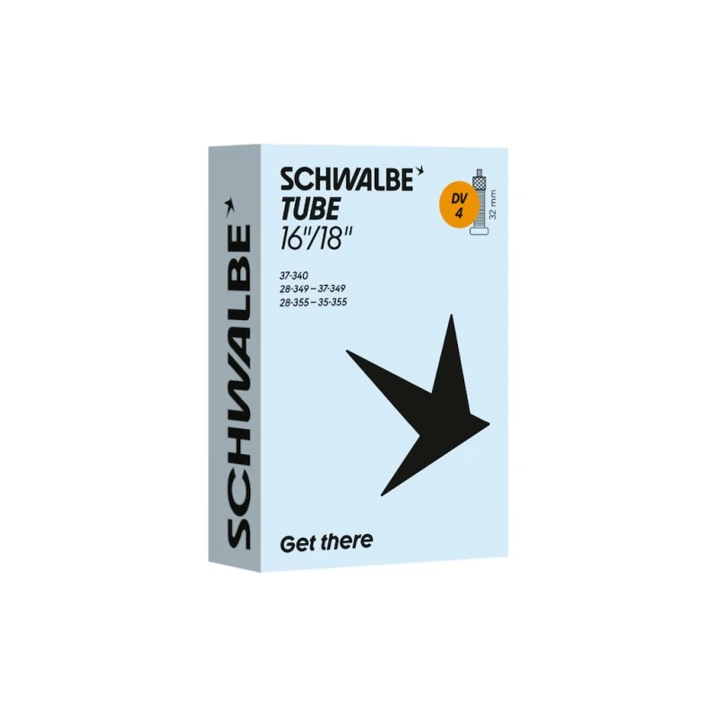 Schwalbe slange 16/18"x1,10-1,50 (28/37-340/355) 32mm Dunlop DV4