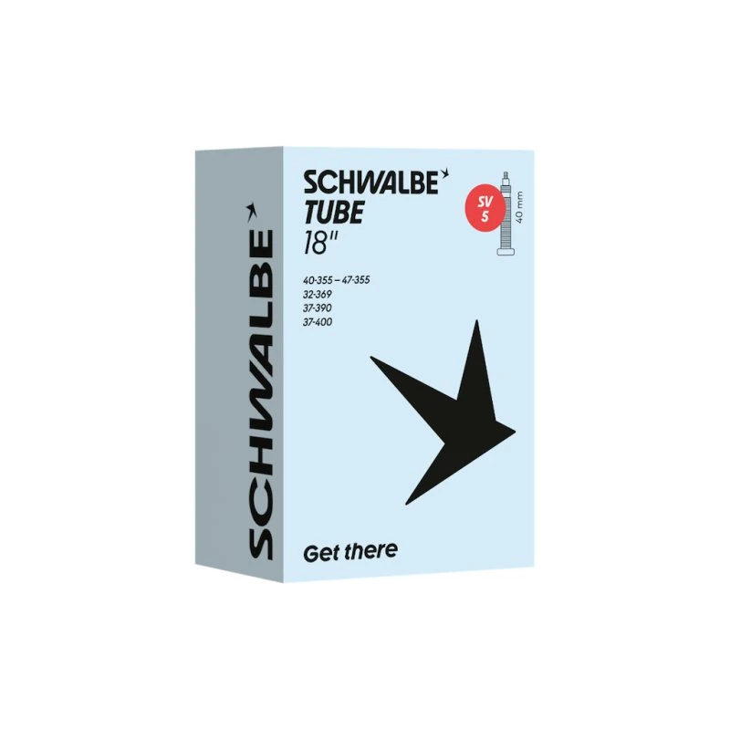 Schwalbe slange 18" x 1,25-1,90 (32/47-355) med 40mm racerventil