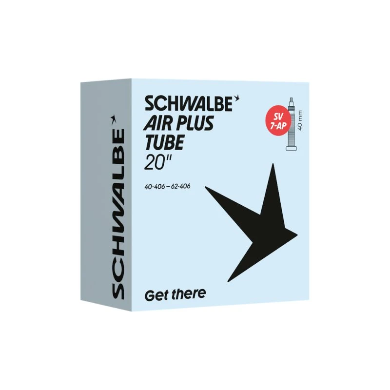 Schwalbe Air Plus slange 20"x1,60-2,50 (40/62-406) 40mm ventil