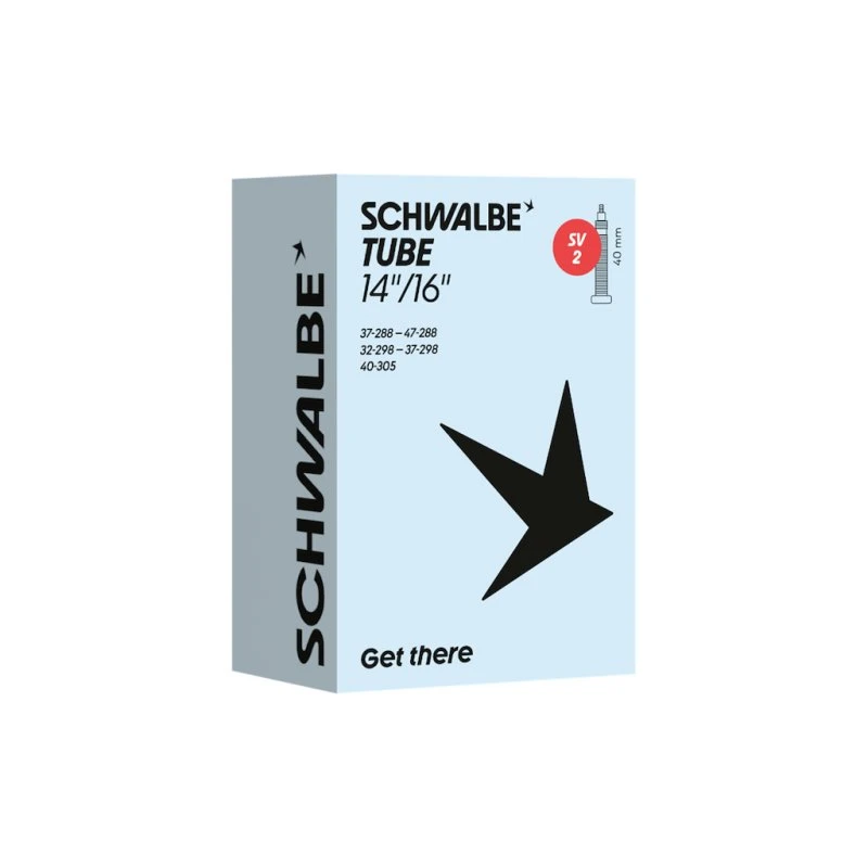 Schwalbe Cykelslange 14/16" 1,25-1,90 med 40mm racerventil