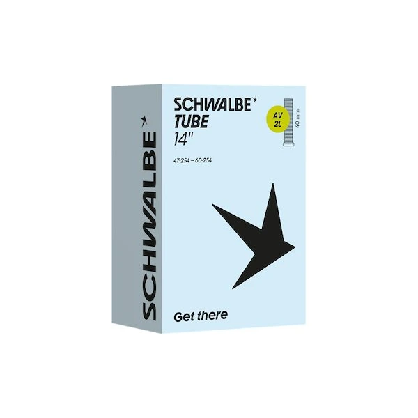 Schwalbe slange 14 x 1,75-2,50 (47-60x254) med 40mm AV2L ventil
