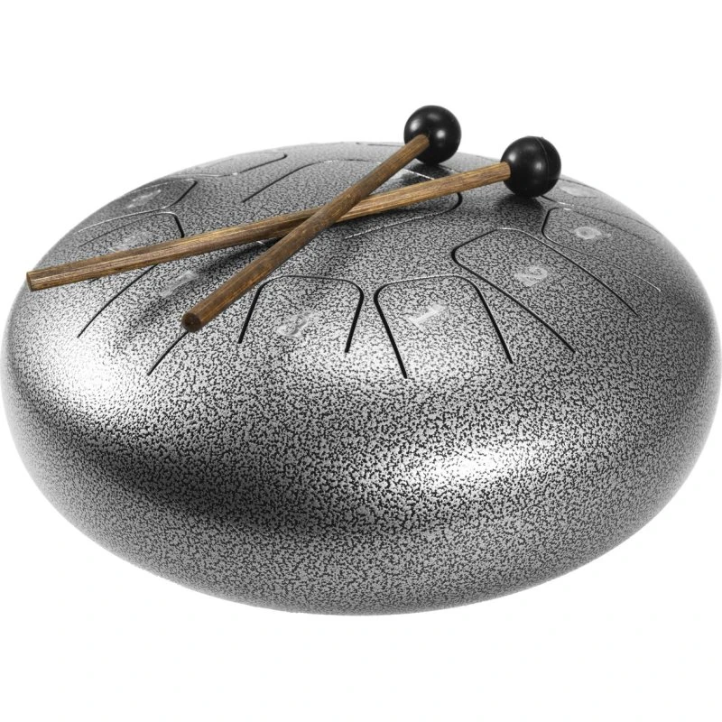 Dimavery TD-12 Stål Tongue Drum - C Major, Sølv