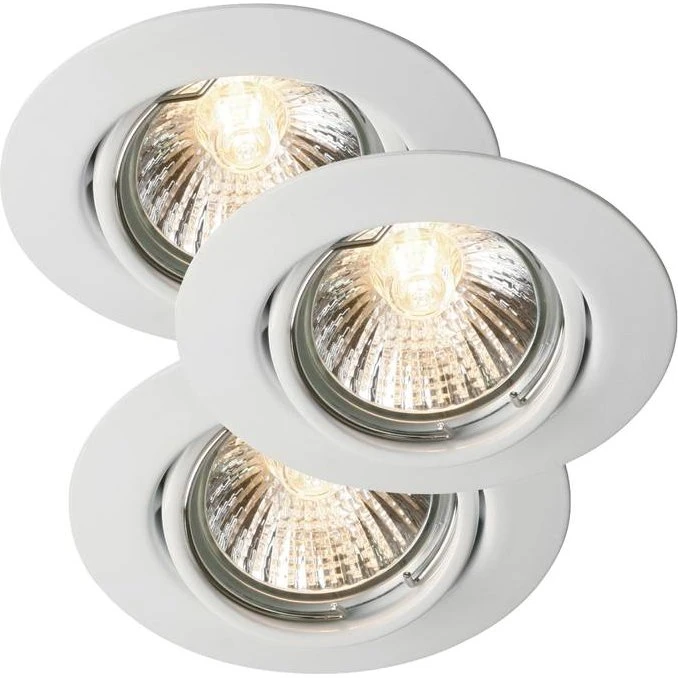 Nordlux Triton indbygningsspot 3-pak, hvid