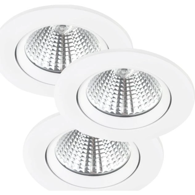 Nordlux Fremont 3-pak indbygningsspot 2700K hvid