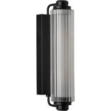 Nordlux Nimal Double væglampe, sort E14 IP44 35 cm