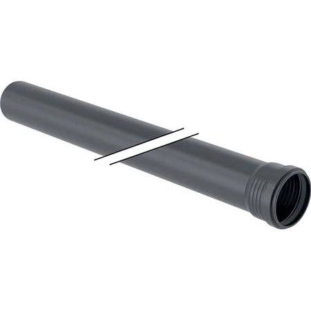 Geberit Silent Pro rør m/muffe 75 mm L=15 cm