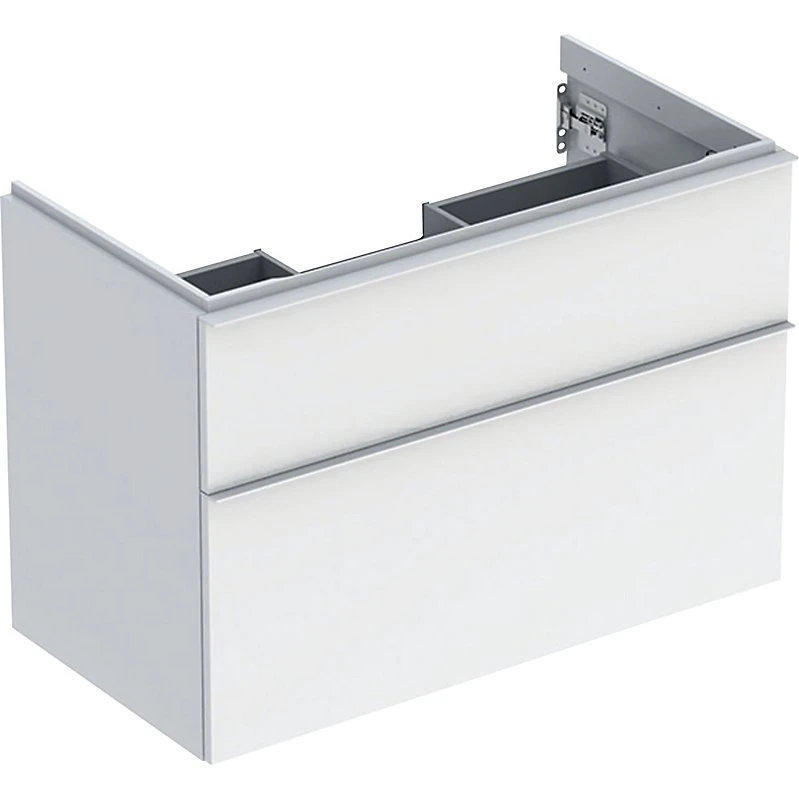 Geberit Icon vaskeskab 888x476x615mm 2 skuffer - Hvid højglans