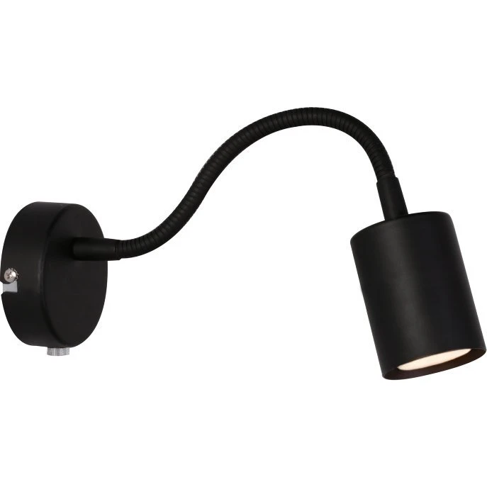Nordlux Explore Flex væglampe, sort H12 cm