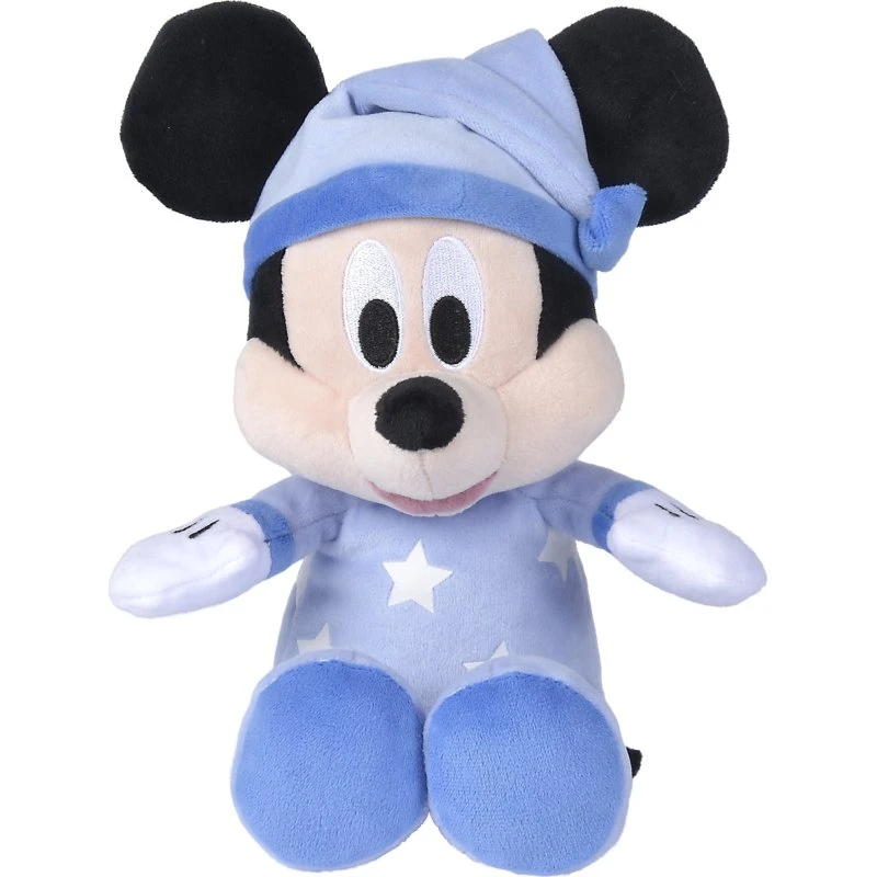 Simba Disney Mickey Mouse sovedukke 25 cm - gløder i mørke