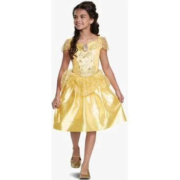 Disney Bella prinsessekostume, gul - 5-6 år