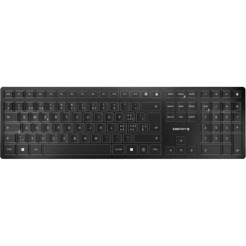 Cherry KW 9100 SLIM Trådløst Tastatur QWERTZ Swiss - Sort