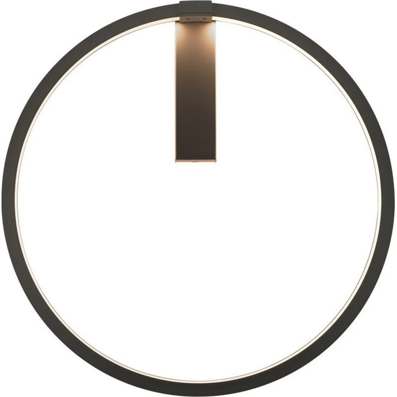 SLV One Dali væglampe, sort, Ø60 cm