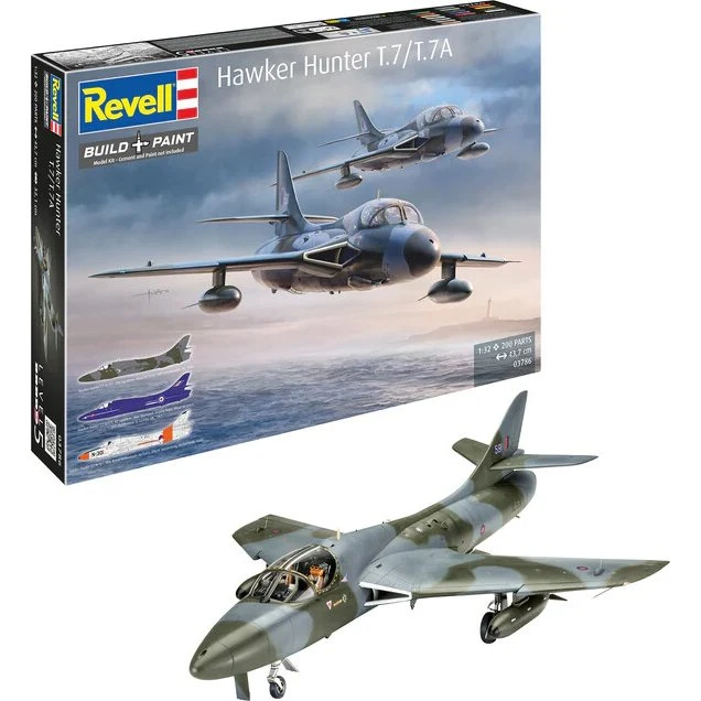 Revell Hawker Hunter T.7/T.7A Modelfly Byggesæt - 1:32