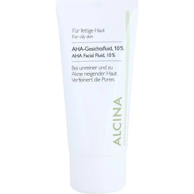 Alcina 10% Glykolsyre Ansigtslotion til Fedtet Hud, 50 ml