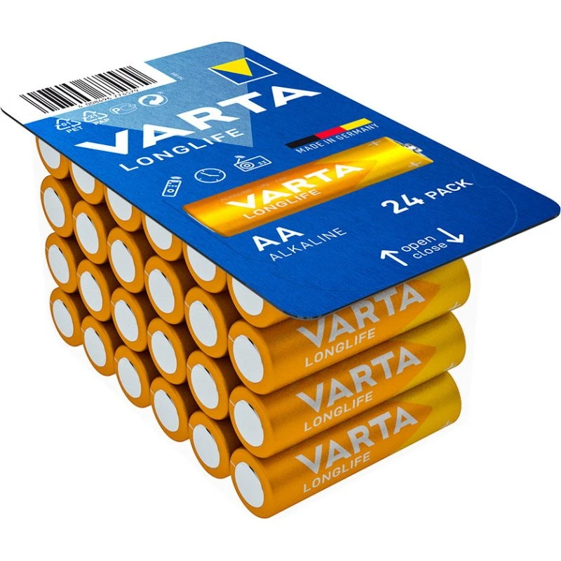 VARTA Longlife AA LR6 Batteri - 24 stk