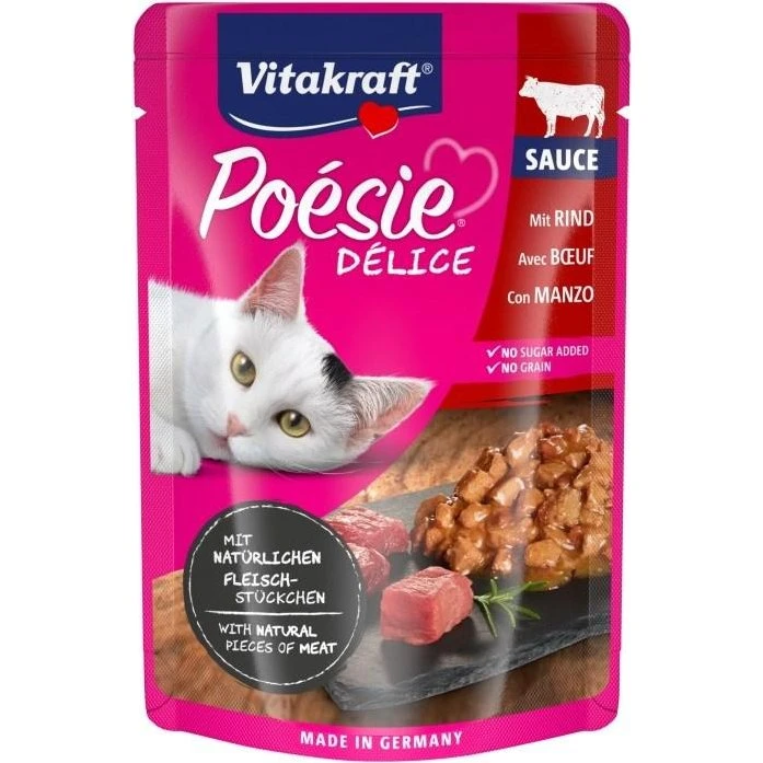 Vitakraft Poesie Delice Oksekød - 85 g
