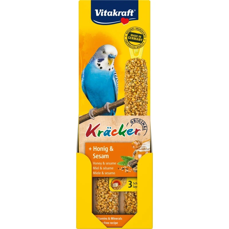Vitakraft Kräcker Honning og Sesam til Undulat, 60g