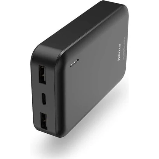 Hama Powerbank 10000mAh, 2x USB-A, Antracit