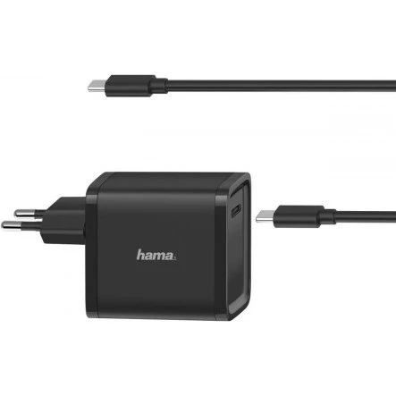 Hama bærbar oplader 45 W USB-C, sort