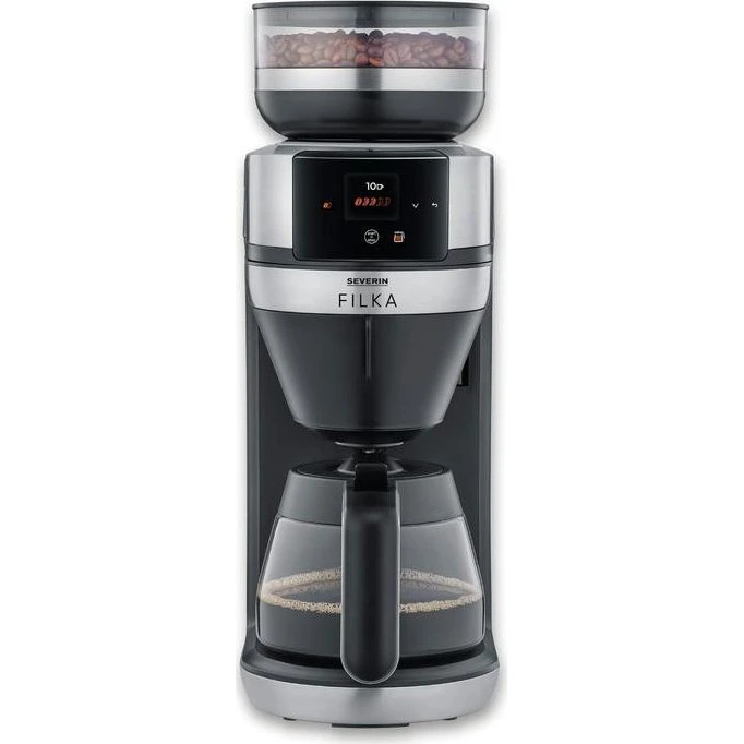 Severin Filka 2.0 Kaffemaskine med Glaskande - 1520W