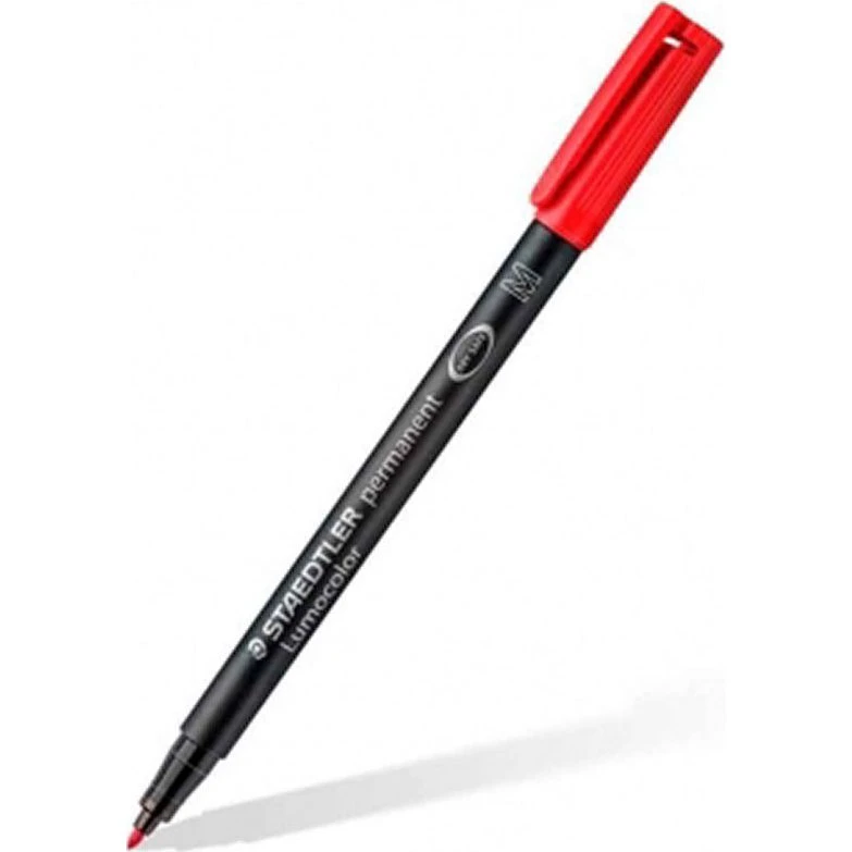 Staedtler Lumocolor Permanent M 1,0 mm rød - 10 stk.