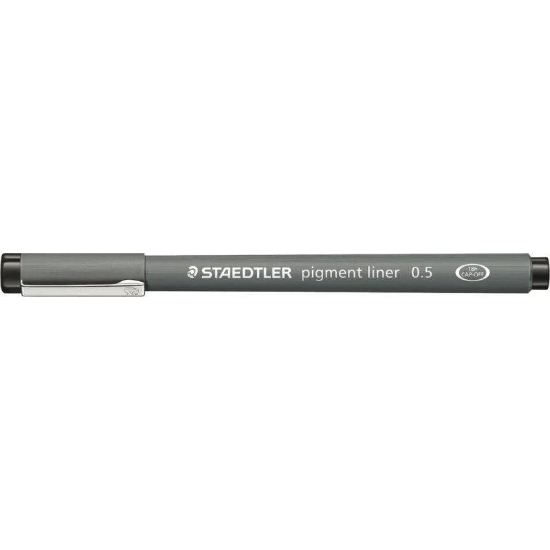 Staedtler Pigment Liner 308 Sort 0,5 mm - 10 stk.