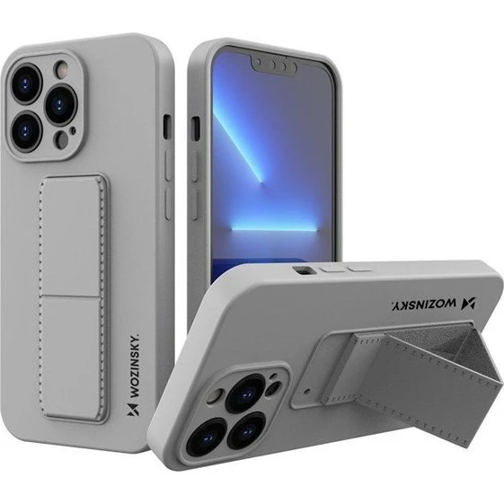 Wozinsky Kickstand Case Silikone til iPhone 13 mini - Grå