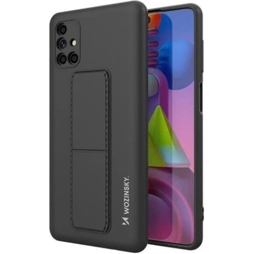 Wozinsky Kickstand Silicone Case til Samsung Galaxy M51 - Sort